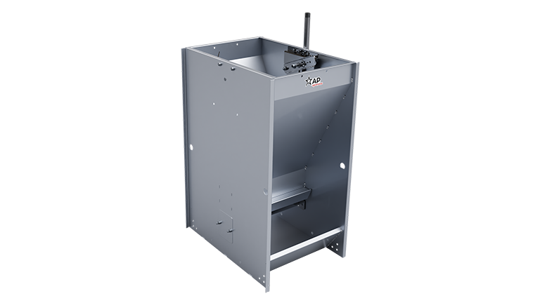 Comedouro terminação AP PRO para suínos, design funcional – modelo 1 boca duplo.